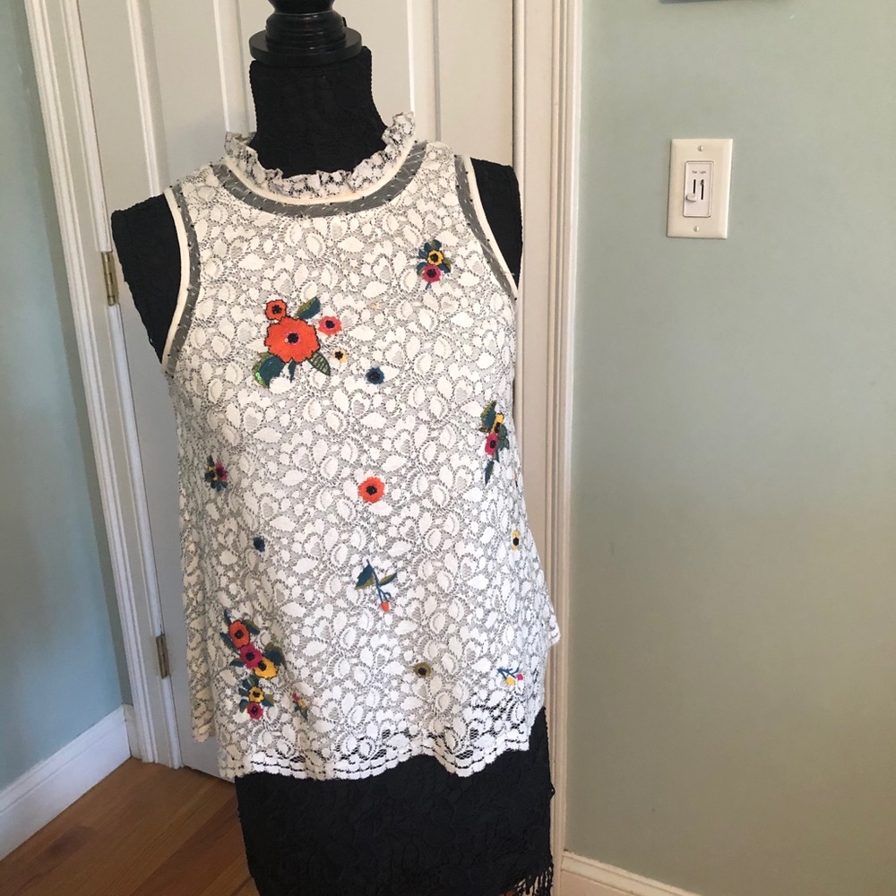 Anthropologie lace top.